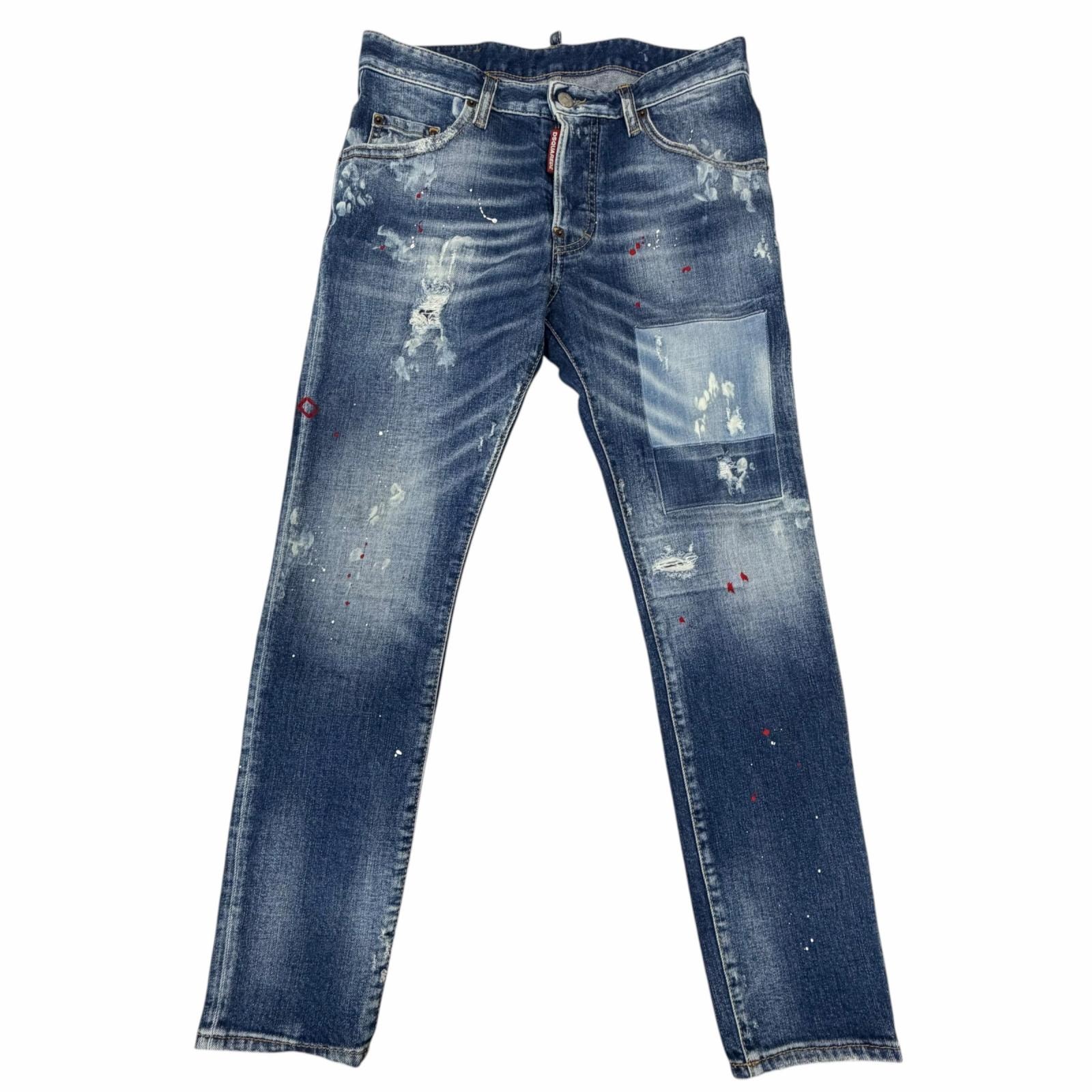 美品 ディースクエアード デニムパンツ Skater Jean インディゴブルー