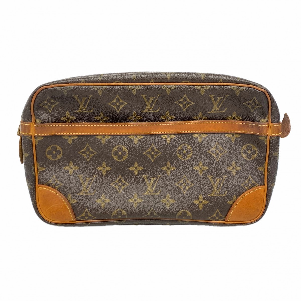 ★最終価格【6ce6116】ルイヴィトン クラッチバッグ モノグラム コンピエーニュ28 M51845 ブラウン【中古】メンズ