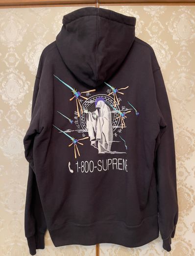 Supreme 1-800 Hooded Sweatshirt "Black"