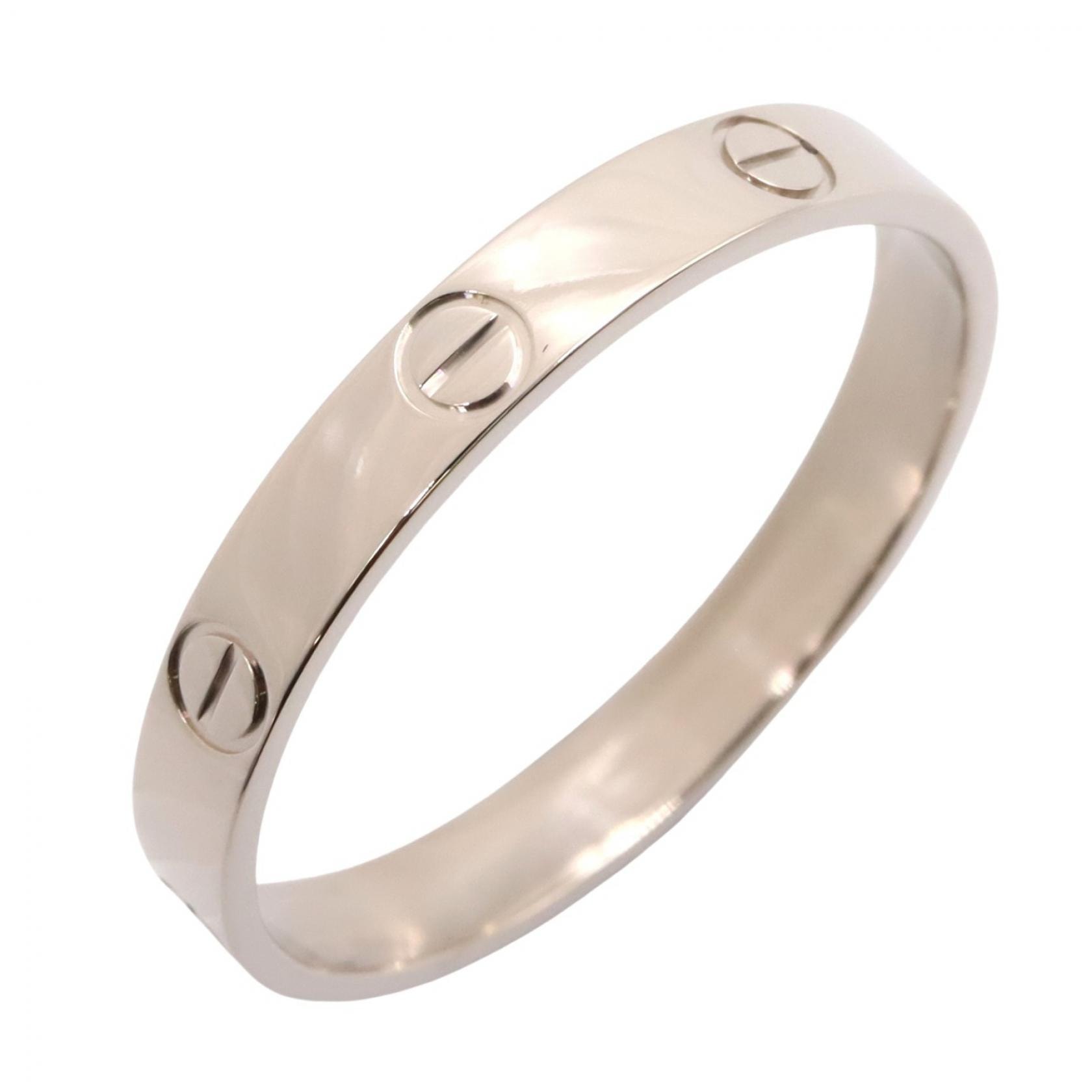 カルティエ CARTIER ミニラブ リング リング・指輪 ジュエリー K18WG(ホワイトゴールド) メンズ レディース シルバー系 B4085100 【中古】