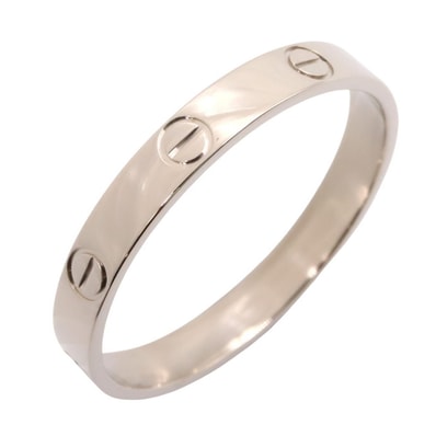 カルティエ CARTIER ミニラブ リング リング・指輪 ジュエリー K18WG(ホワイトゴールド) メンズ レディース シルバー系 B4085100 【中古】