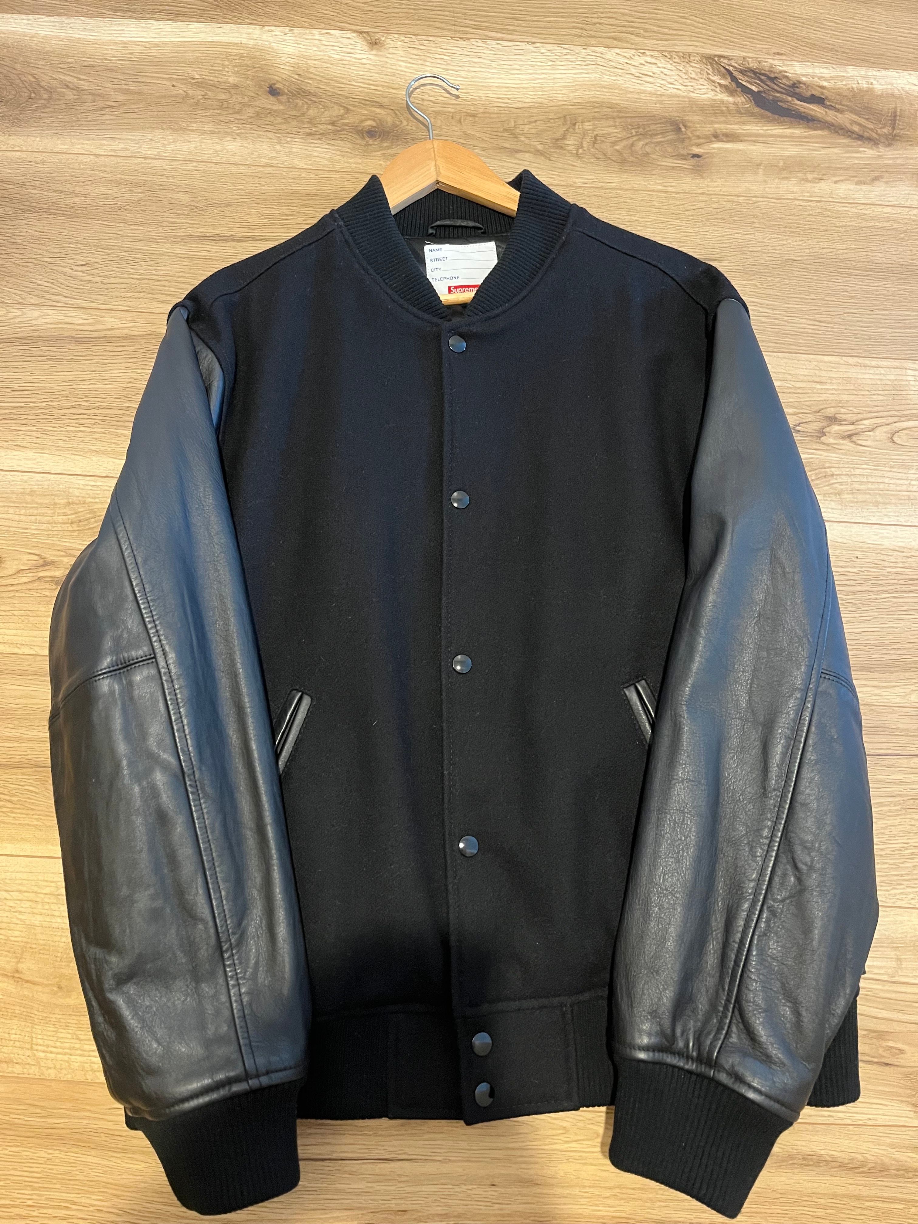 Supreme Motion Logo Varsity Jacket "Black"
