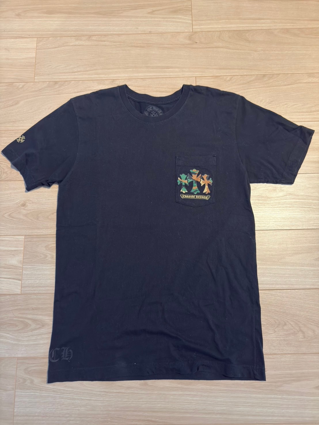 クロムハーツ ホースシュー バックプリントTシャツ 