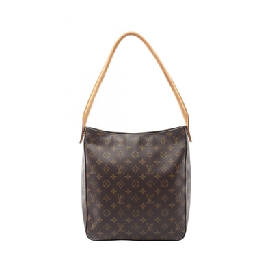 ルイ・ヴィトン LOUIS VUITTON ルーピングGM モノグラム ショルダーバッグ バッグ PVCコーティングキャンバス レザー レディース ブラウン系 M51145 【中古】