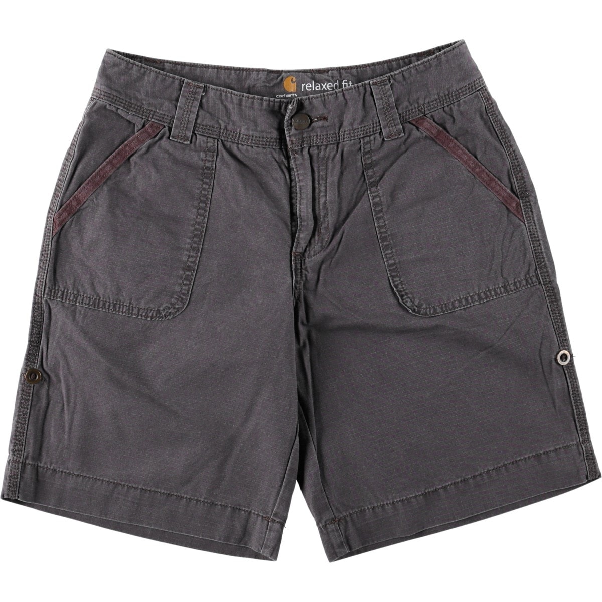 古着 カーハート Carhartt RELAXED FIT リップストップ ワークショーツ ショートパンツ レディースL(w30)相当/eaa683152