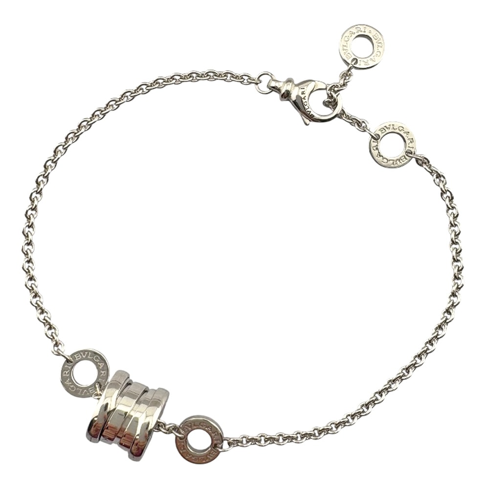 ブルガリ B-zero.1 エレメント ブレスレット 18金 K18ホワイトゴールド レディース BVLGARI 中古