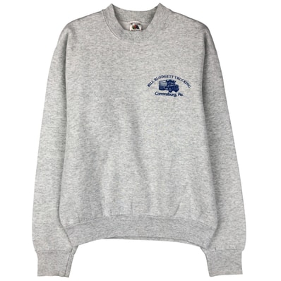 古着 90年代 フルーツオブザルーム FRUIT OF THE LOOM BILL BLODGETT TRUCKING アドバタイジング スウェットシャツ トレーナー USA製 メンズM相当 ヴィンテージ/eaa599224