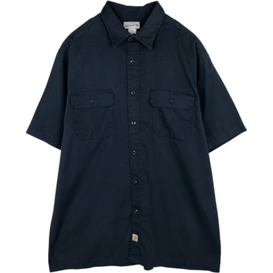 古着 カーハート Carhartt 半袖 ワークシャツ ボックスシャツ メンズXL相当/eaa674586