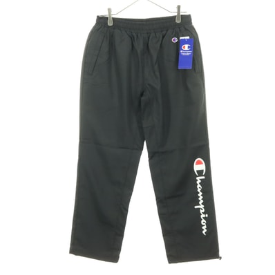 未使用 Champion チャンピオン ワンポイントロゴ プリント柄 ウインドパンツ M ブラック
