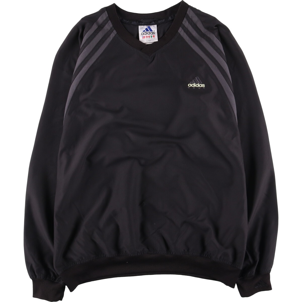 古着 90年代 アディダス adidas GOLF Vネック ウォームアッププルオーバー メンズXL相当 ヴィンテージ/eaa549549