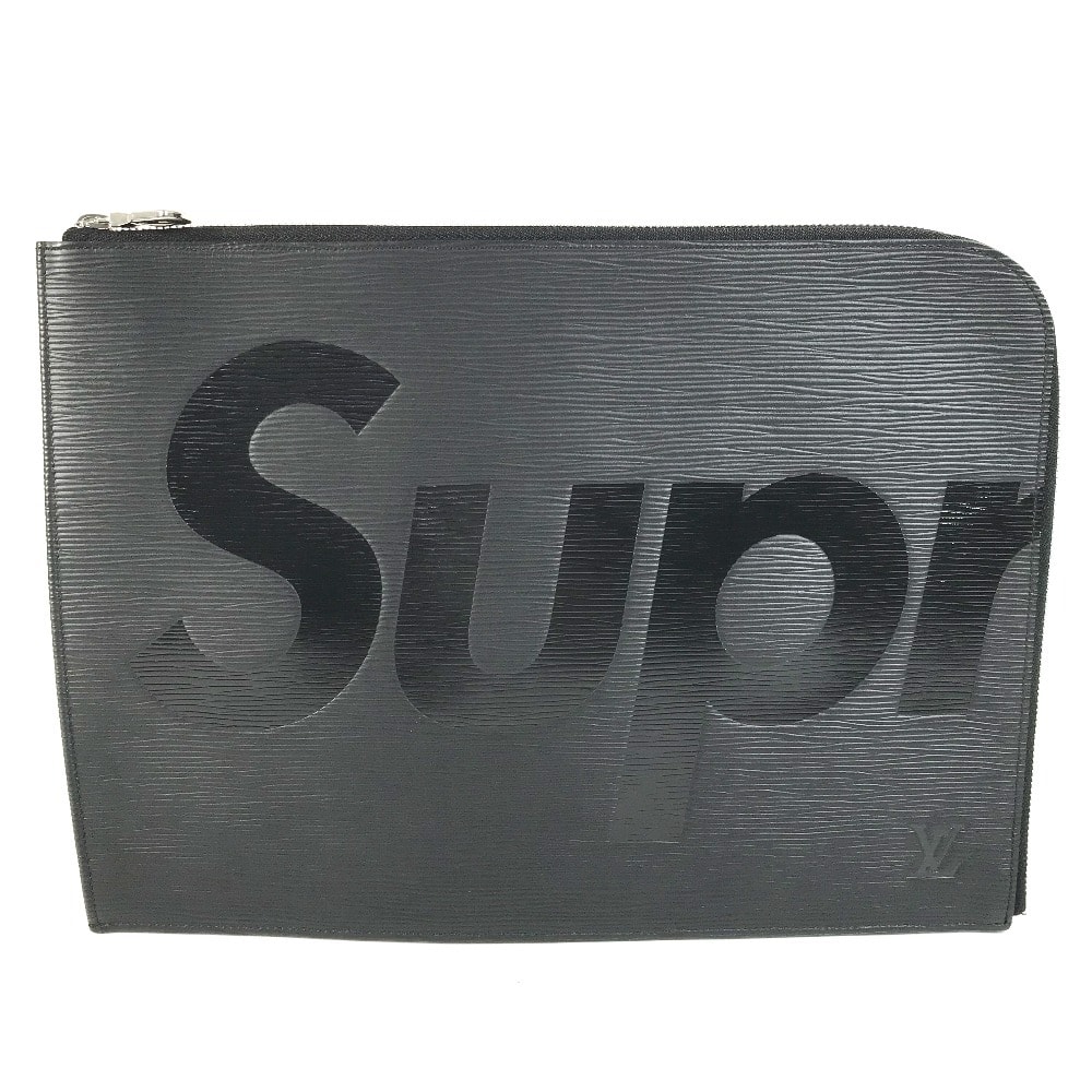 ルイヴィトン LOUIS VUITTON ポシェットジュールGM M67754 エピ シュプリーム supreme Pochette Jour GM Black clutch bag ポーチ クラッチバッグ エピレザー ノワール ブラック