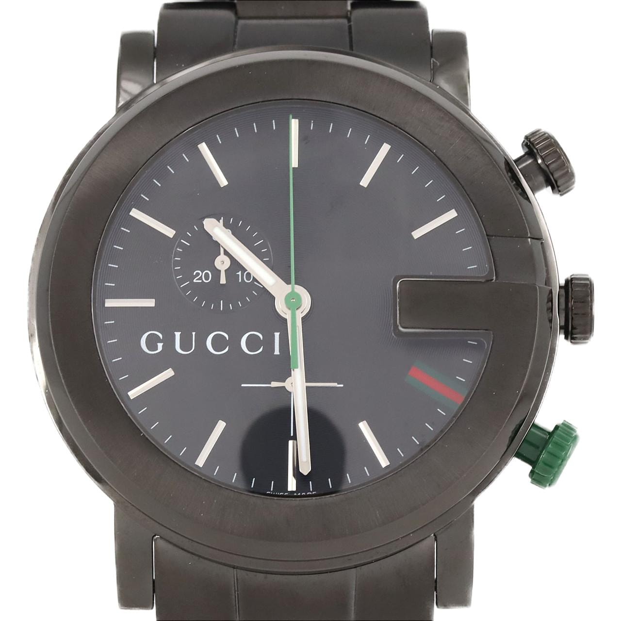 【新品】グッチ Gクロノ PVD 101MCHRONO/YA101331 SS クォーツ