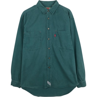 古着 90年代 リーバイス Levi's 長袖 デニムシャツ メンズM相当 ヴィンテージ/eaa643514