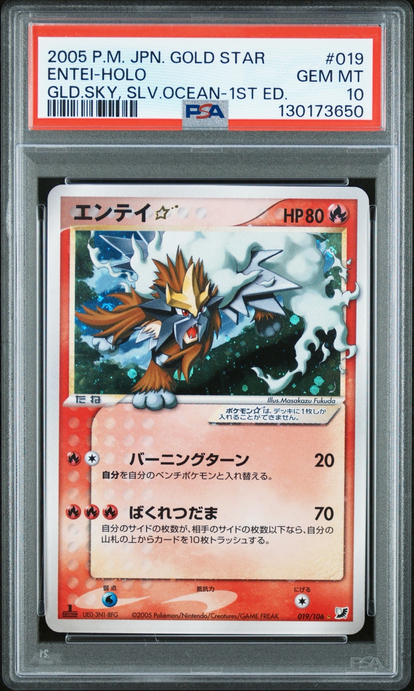 エンテイ☆ ◇: 1ED[PCG4 019/106](拡張パック「金の空、銀の海」)