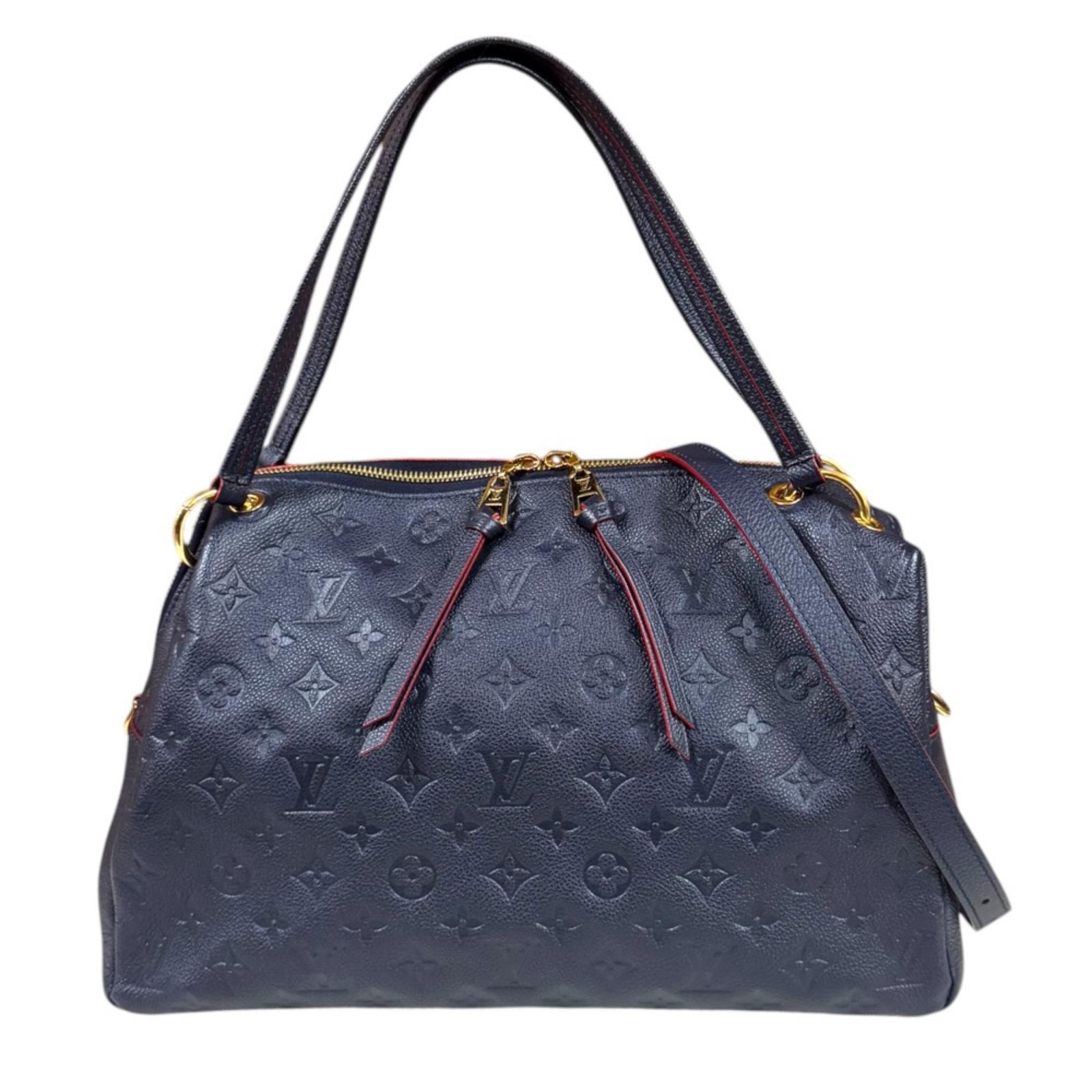 ルイヴィトン ポンテュPM モノグラムアンプラント ショルダーバッグ モノグラムアンプラント M43719  ネイビー レディース LOUIS VUITTON  中古