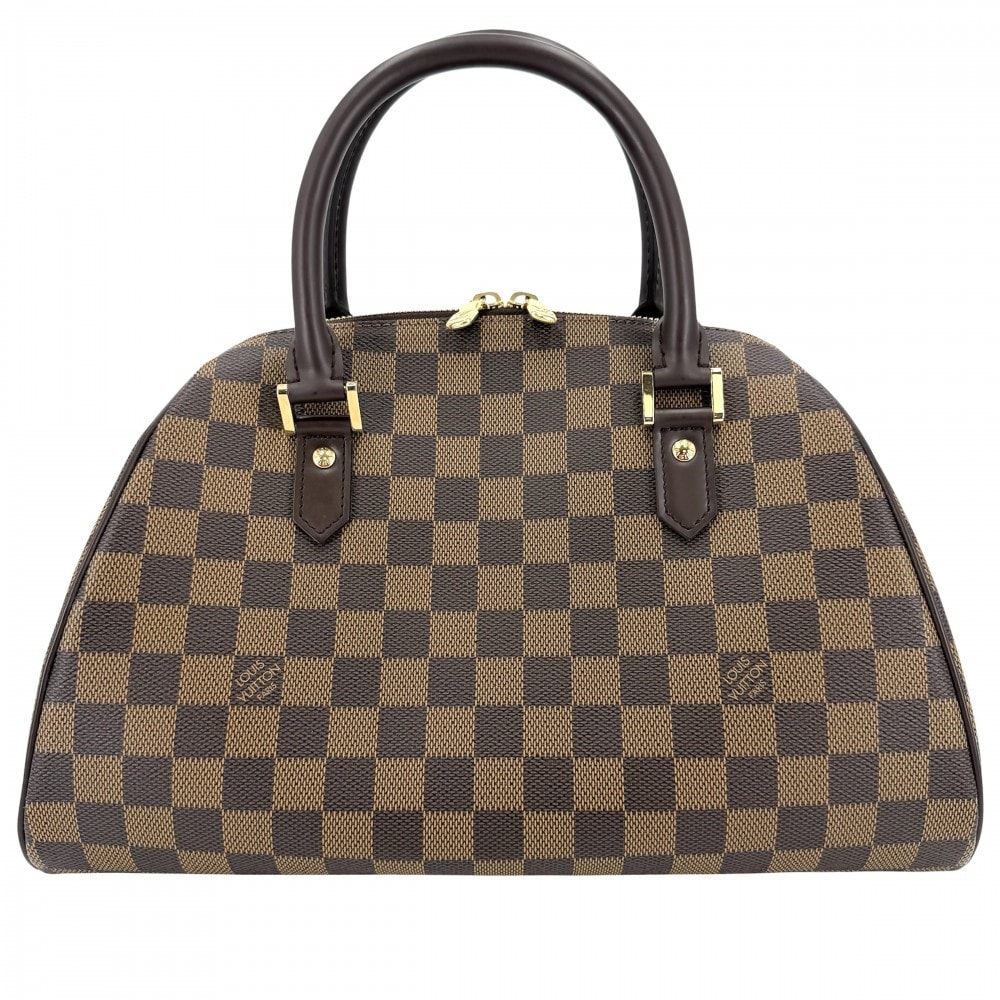 LOUIS VUITTON ルイヴィトン ハンドバッグ リベラMM ミニボストンバッグ N41434 ダミエキャンバス    ブラウン 茶 ゴールド金具 レディース【中古品】