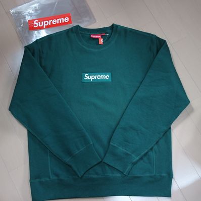 Supreme Box Logo Crewneck Sweatshirt "Green" (18FW)