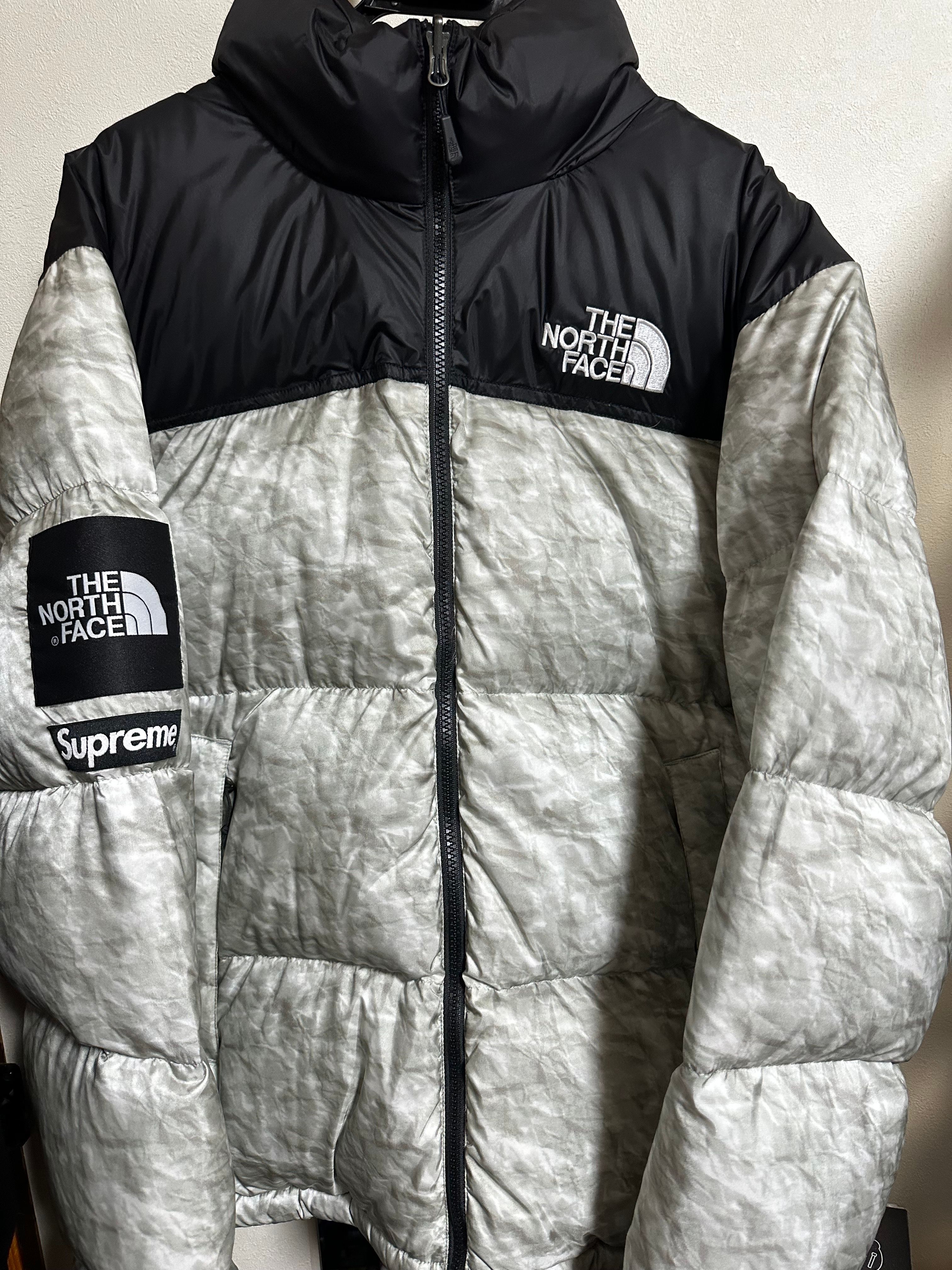 Supreme x The North Face Nuptse Jacket "White Paper Print"