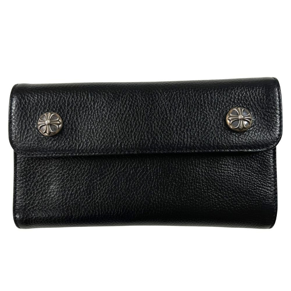 CHROME HEARTS クロムハーツ WAVE レザーロングウォレット 長財布 56305