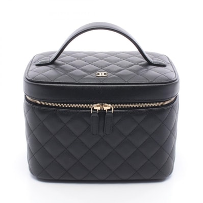 シャネル CHANEL タイムレスクラシック マトラッセ ハンドバッグ バッグ キャビアスキン(グレインドカーフ) レディース ブラック系 AP2573 【中古】