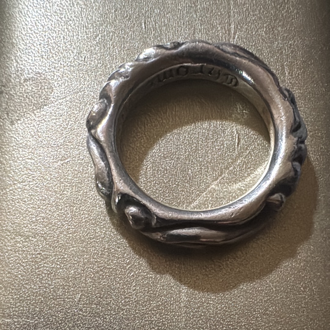 Chrome Hearts Scroll Band Ring "Silver"
