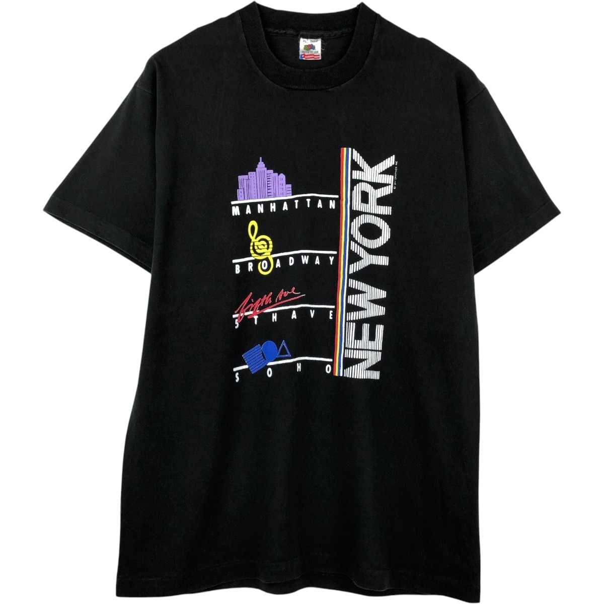 古着 90年代 フルーツオブザルーム FRUIT OF THE LOOM プリントTシャツ USA製 メンズXL相当 ヴィンテージ/eaa626607