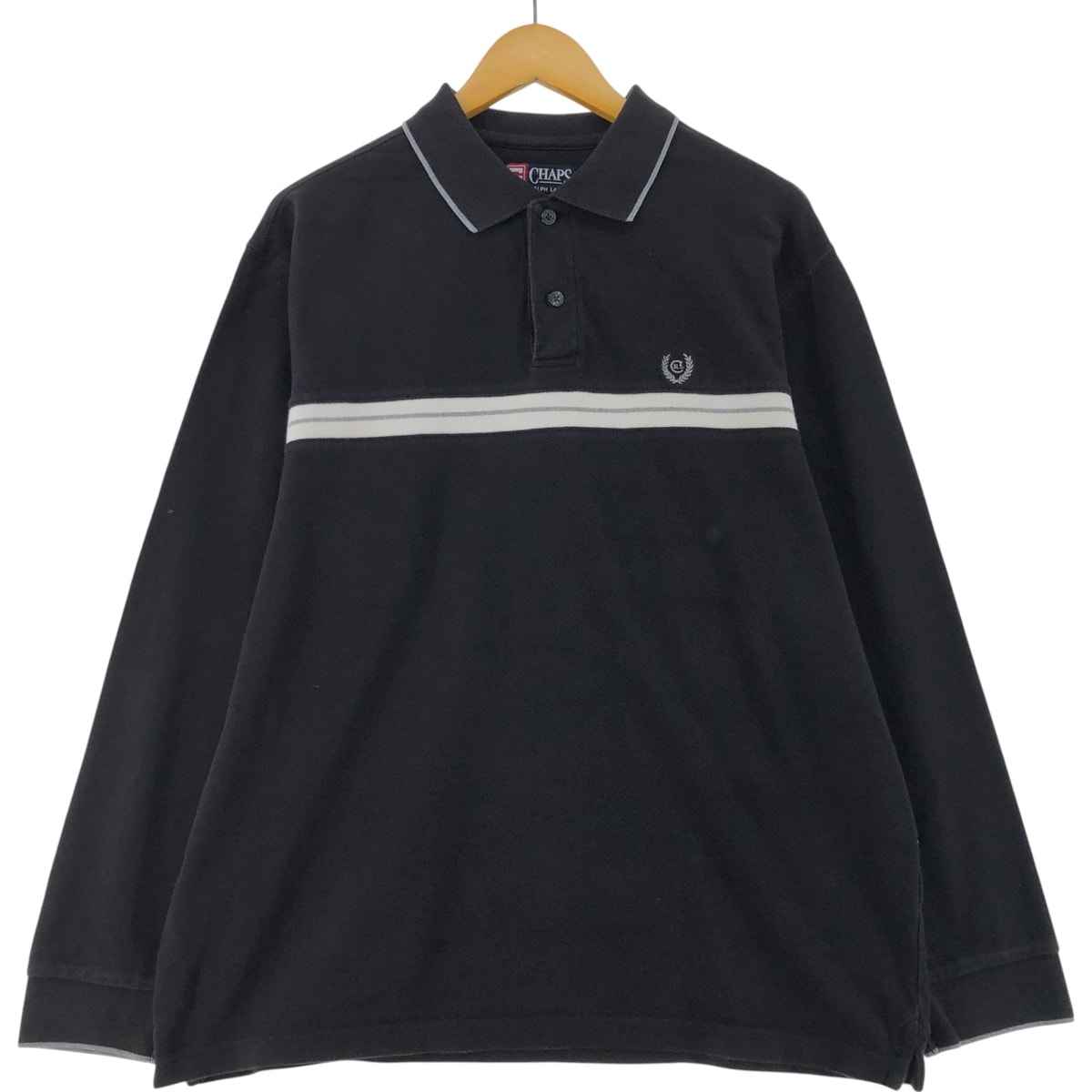 古着 90年代 ラルフローレン Ralph Lauren CHAPS チャップス 長袖 ポロシャツ メンズL相当/eaa528826