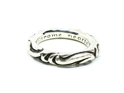 Chrome Hearts Scroll Band Ring "Silver"