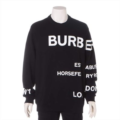バーバリー ホースフェリー コットン M ブラック メンズ その他トップス