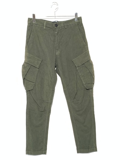 Stone Island Shadow Project Cargo Stretch Moleskin Garment Dyed Khaki