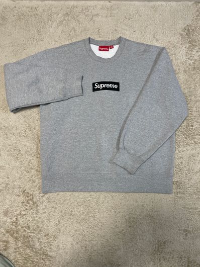 Supreme Box Logo Crewneck "Heather Grey" (22FW)