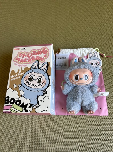POP MART THE MONSTERS (LABUBU) Exciting Macaron Plush Series SEA SALT COCONUT