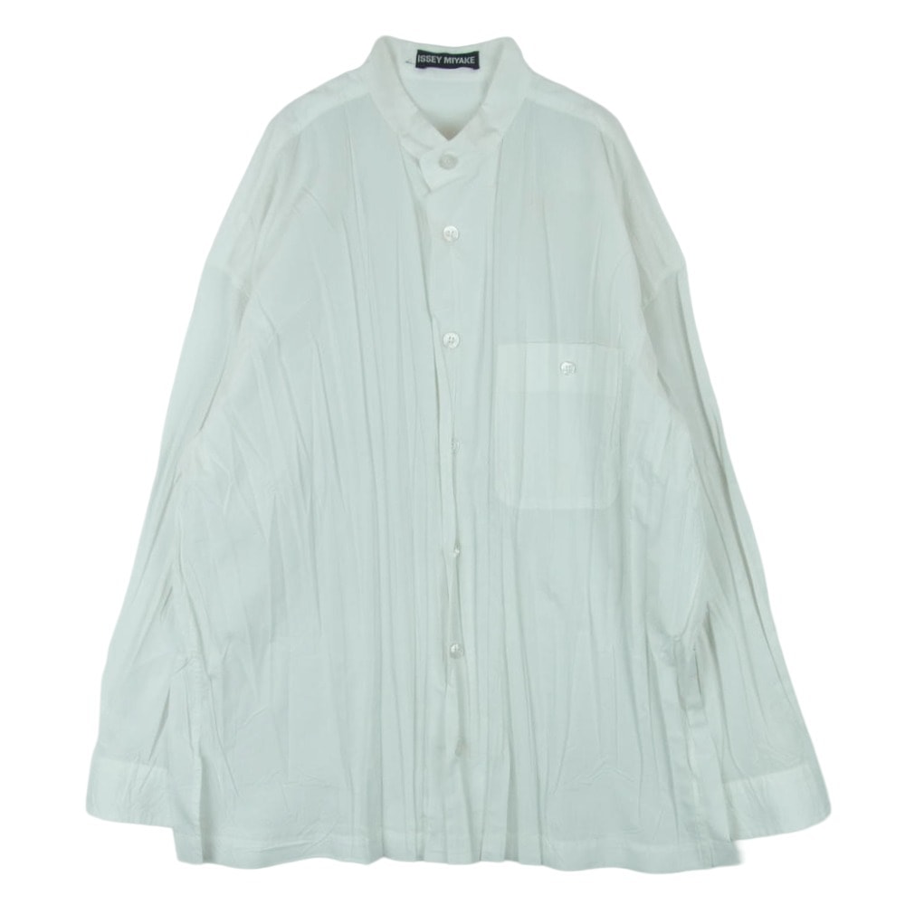 傷や汚れあり】ISSEY MIYAKE イッセイミヤケ ME51-FJ203 バンドカラー