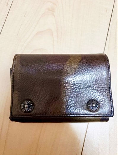 半年使用のみ CHROME HEARTS クロムハーツ 3フォールドカモ ウォレット 財布