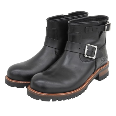 ショット 新品同様 Engineer Boots Short ショートエンジニアブーツ シューズ メンズ 黒 ブラック 26.5cm S28002 8.5(US)