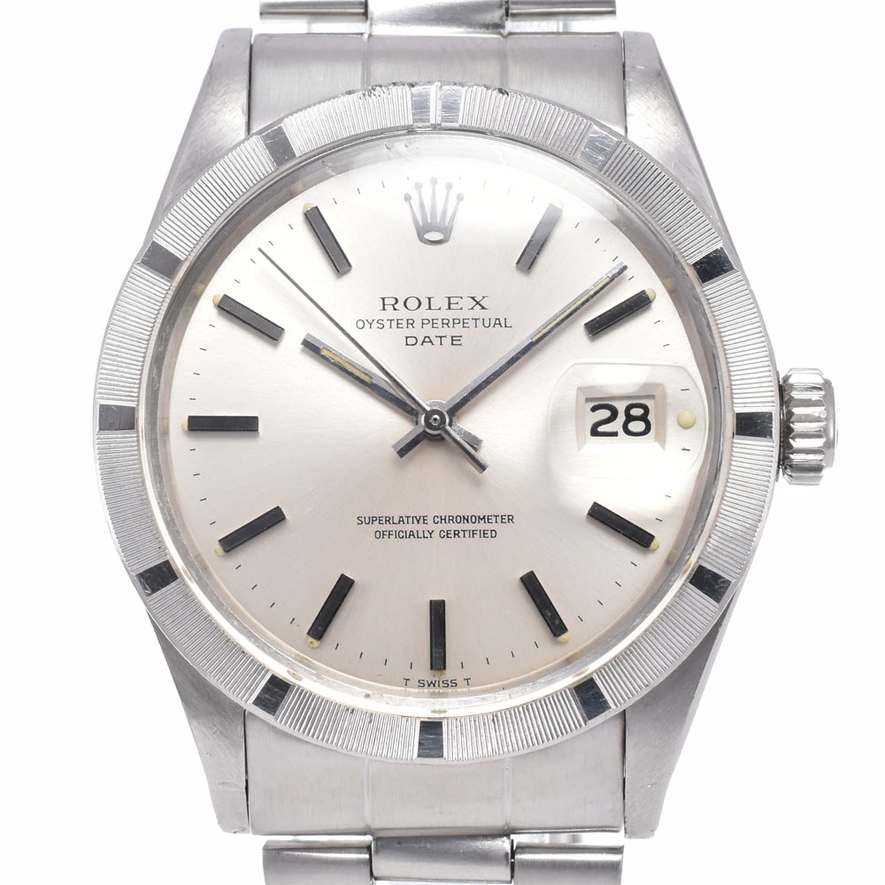 ロレックス ROLEX 1501 ヴィンテージ オイスターパーペチュアル デイト Cal.1570 シルバー 自動巻き メンズ 良品 腕時計 B#148050