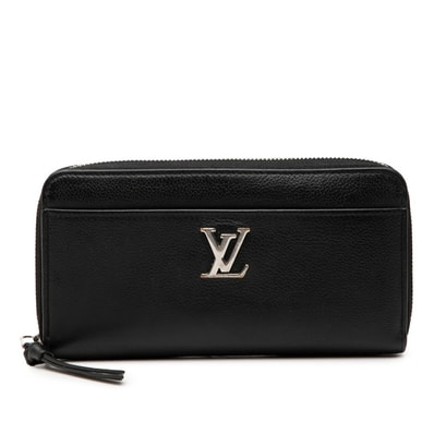 ルイ ヴィトン ジッピー ロックミー ラウンドファスナー 長財布 M62622 ノワール ブラック レザー レディース LOUIS VUITTON 【中古】
