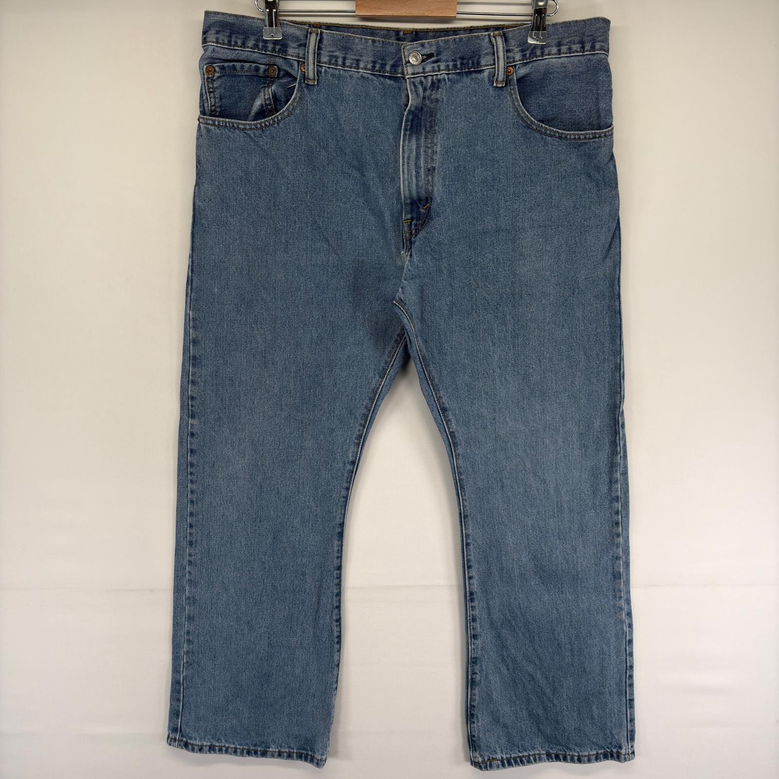 古着 リーバイス Levi's デニム パンツ 517 フレア ジーパン ジッパーフライ ブーツカット ジーンズ w38 L29  ブルー系 メンズ