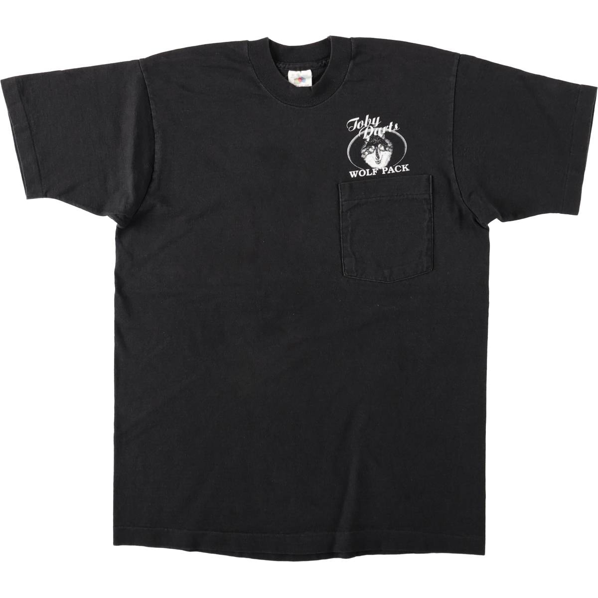 古着 90年代 フルーツオブザルーム FRUIT OF THE LOOM オオカミ柄 プリントTシャツ USA製 メンズM相当 ヴィンテージ/eaa642243