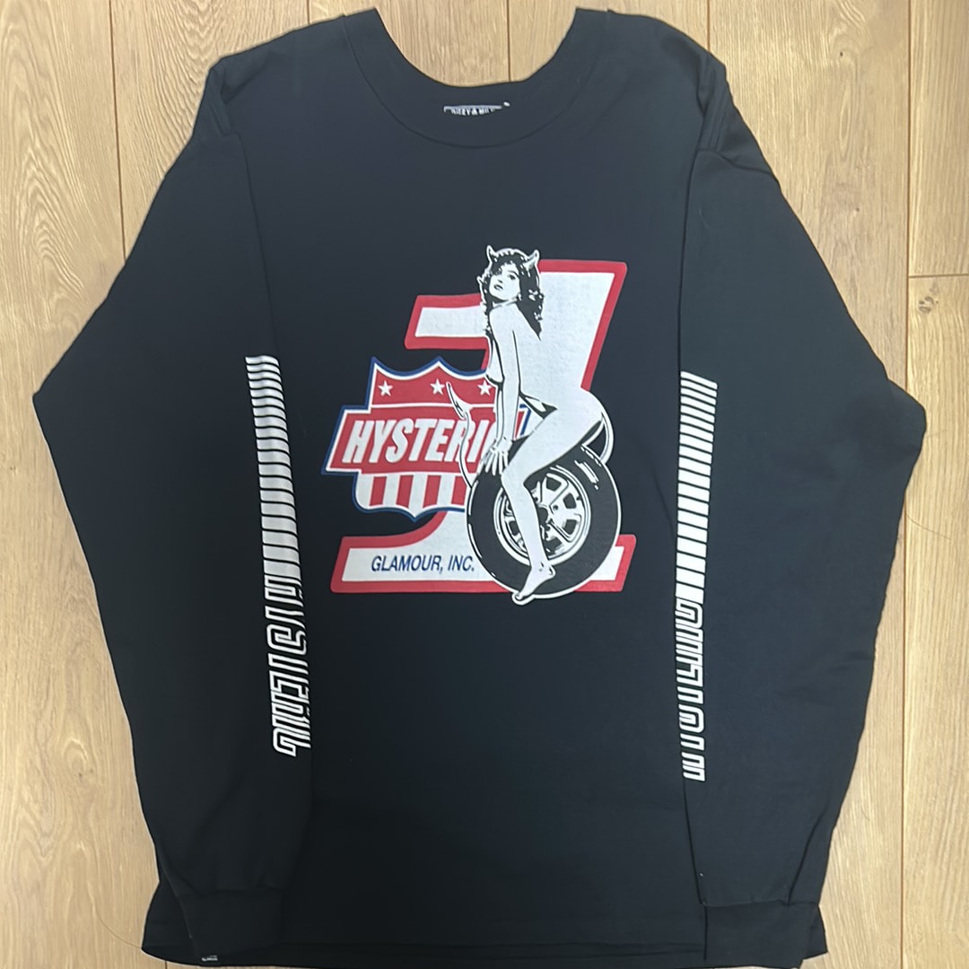 ヒステリックグラマー Hg.Inc. Tシャツ "ブラック"