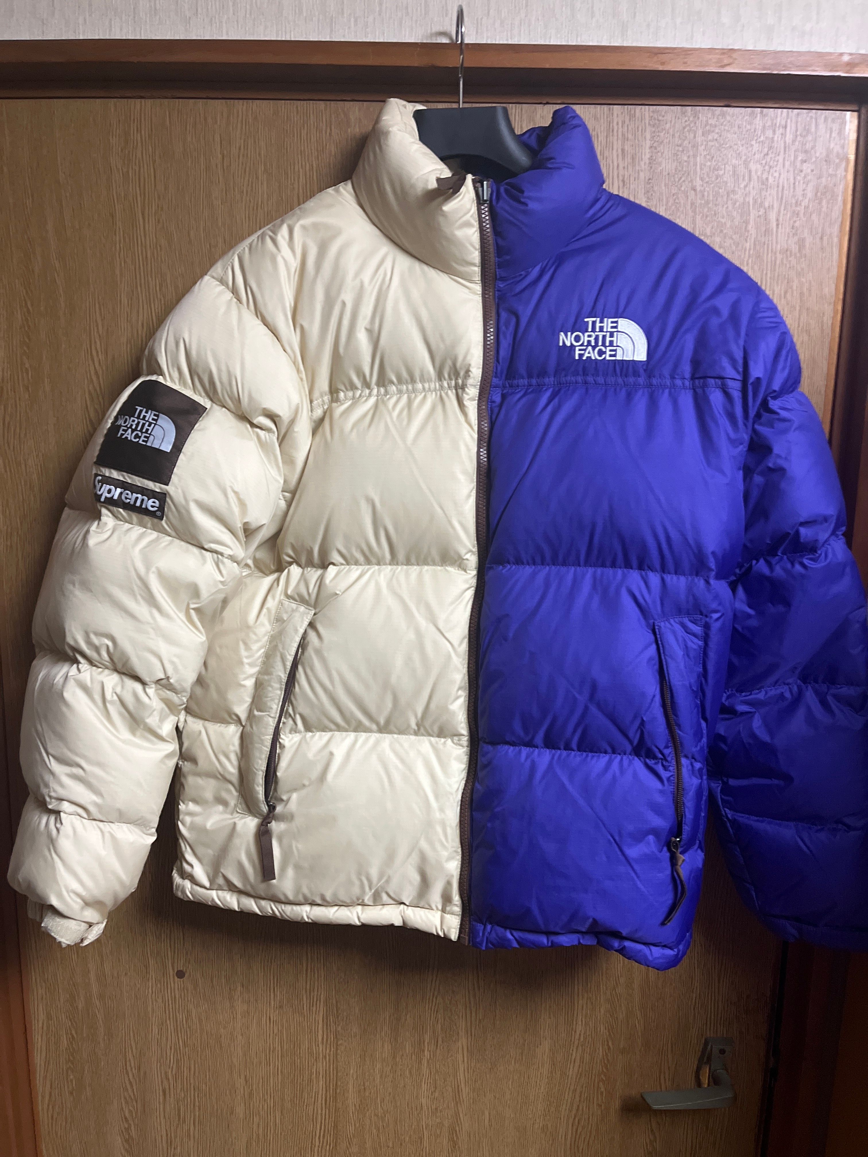 Supreme x The North Face Split Nuptse Jacket "Tan"