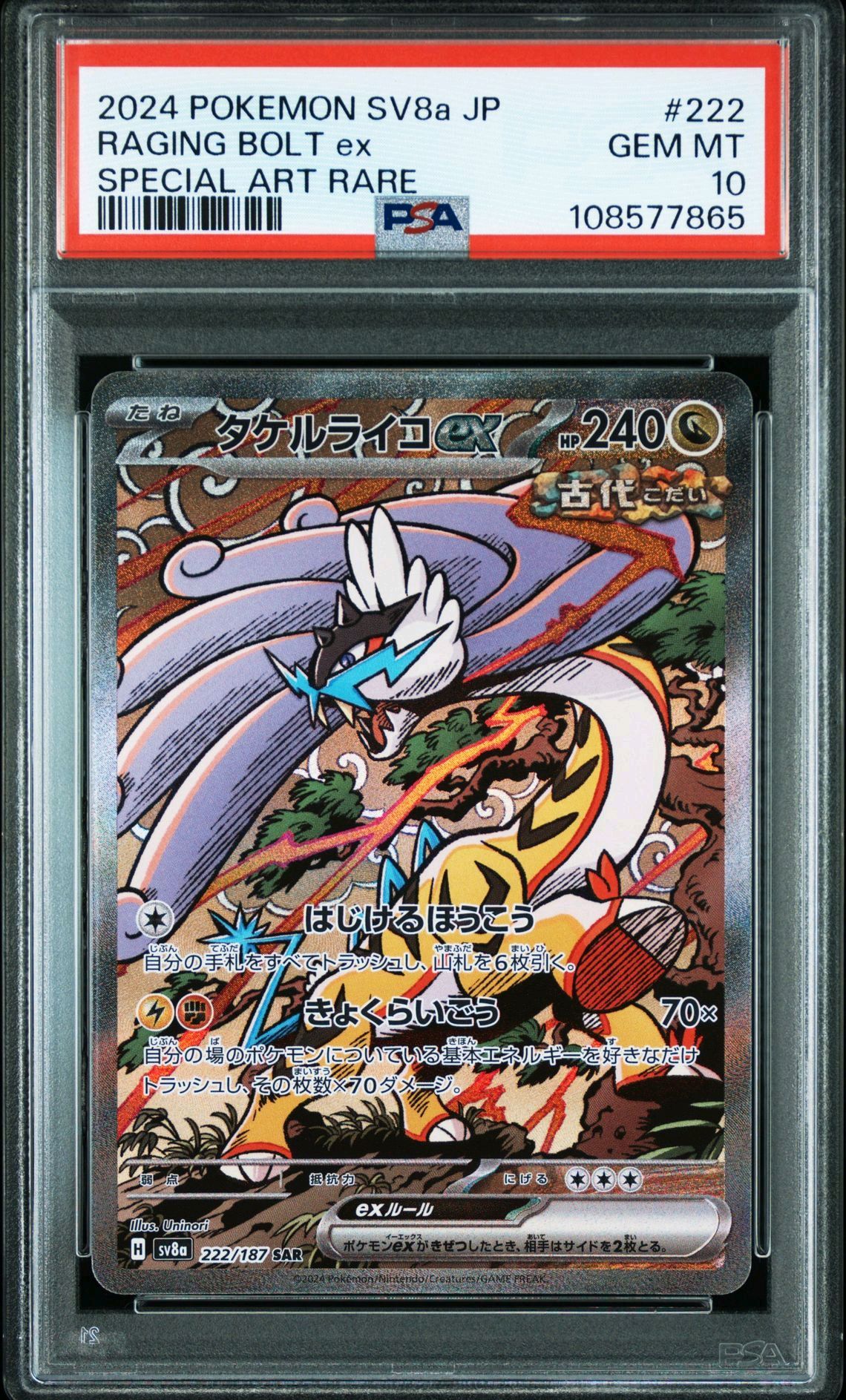 タケルライコex SAR [SV8a 222/187](ハイクラスパック「テラスタルフェスex」)