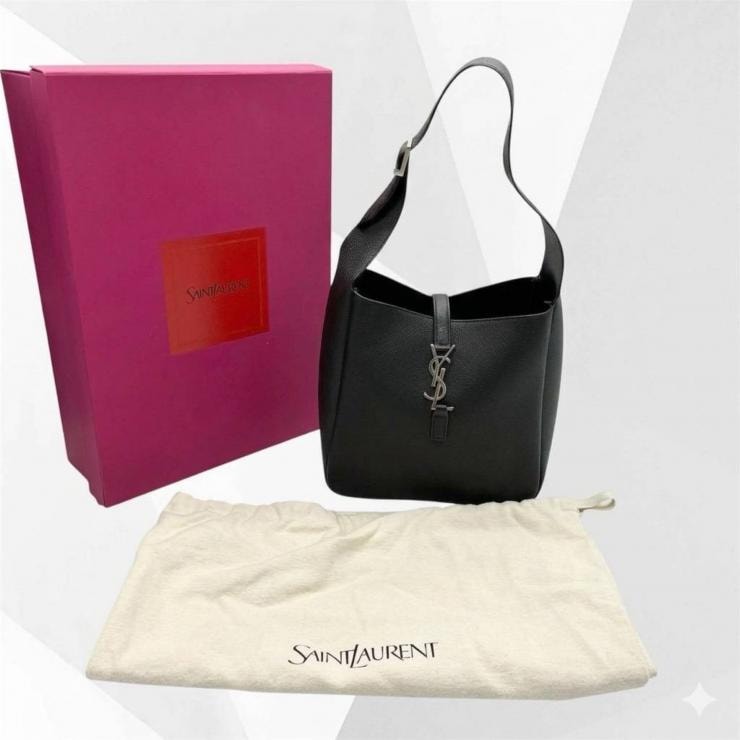 SAINT LAURENT サンローラン ショルダーバッグ LE5A7 レザー ワンショルダーバッグ ブラック★中古品★ ★美品★