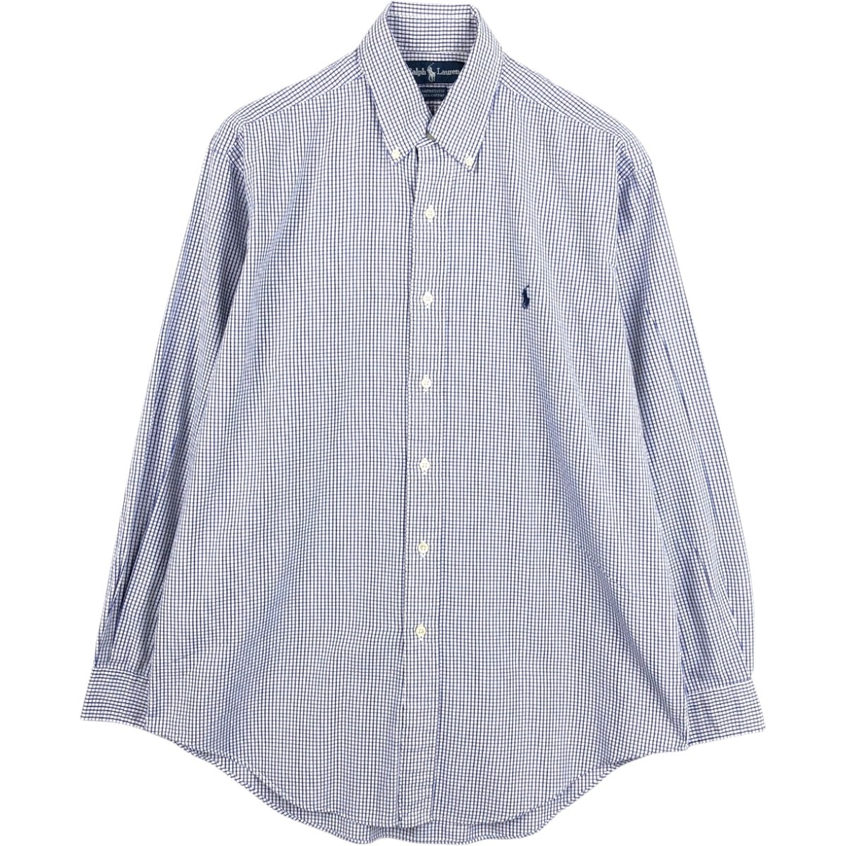 古着 ラルフローレン Ralph Lauren YARMOUTH ギンガムチェック 長袖 ボタンダウンチェックシャツ メンズM相当/eaa675385