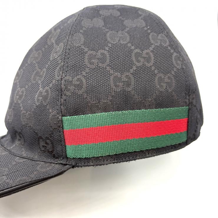 C (やや傷や汚れあり)】グッチ GUCCI GGキャンバス シェリー キャップ
