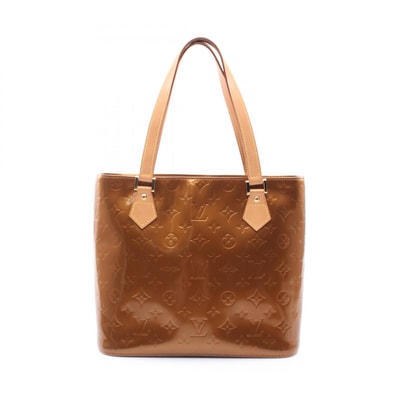 ルイ・ヴィトン LOUIS VUITTON ヒューストン トートバッグ バッグ レザー ヴェルニ ブロンズ レディース ブラウン系 M91122 【中古】