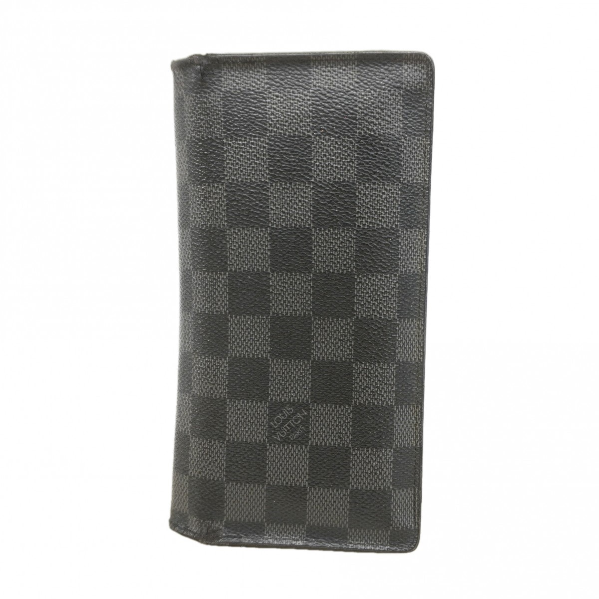 【6ec3110-k】ルイヴィトン 長財布 ダミエ・グラフィット ポルトフォイユブラザ N62665 ブラック グレー【中古】メンズ