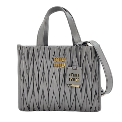 ミュウ ミュウ Miu Miu マテラッセ 2WAY ハンドバッグ レザー【中古】