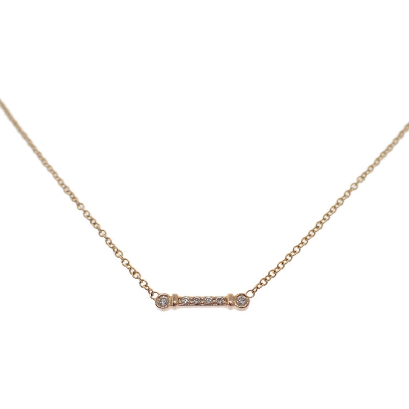 ティファニー TIFFANY&Co. フルールドリスキーバー 67281969 ネックレス K18イエローゴールド ダイヤモンド レディース【中古】【Aランク】