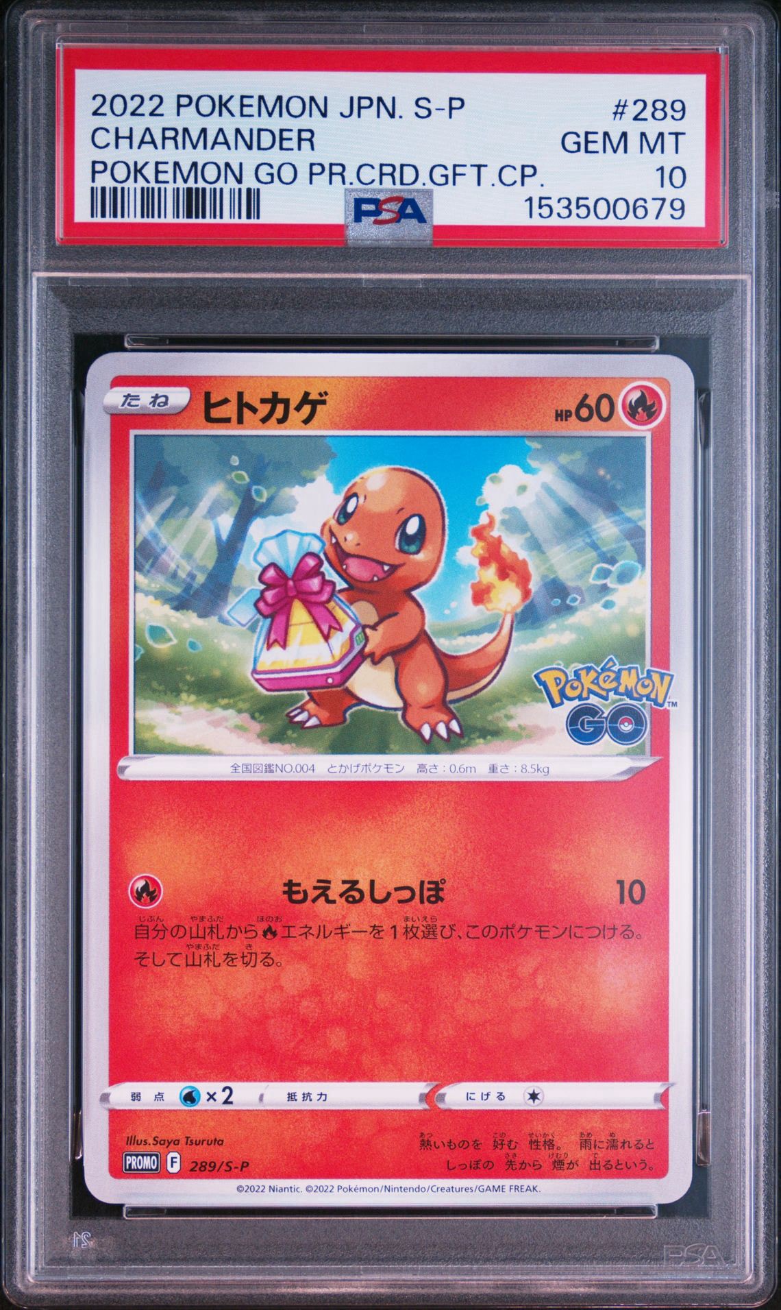 PSA10】ヒトカゲ P [S-P 289](プロモーションカード「ポケモン GO